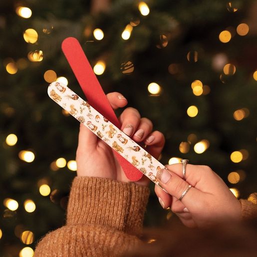 Sada pilníků na nehty Wrendale Designs "Winter Woodland", 2 ks - Vánoční les