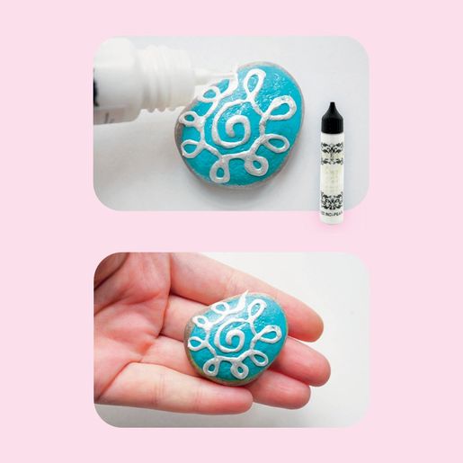 Metalická kontura Cadence Dora 3D, 25 ml - pearl, perleťová