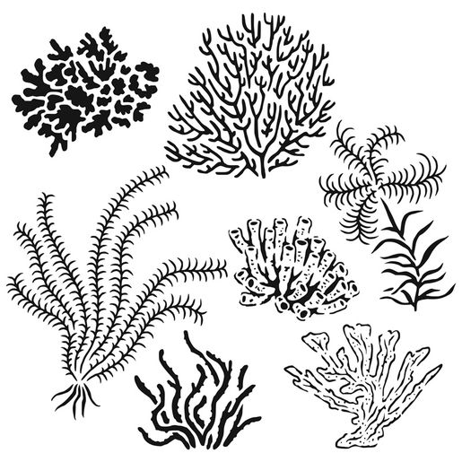 Šablona TCW 12"x12" (30,5x30,5 cm) - Gulf Coast Flora