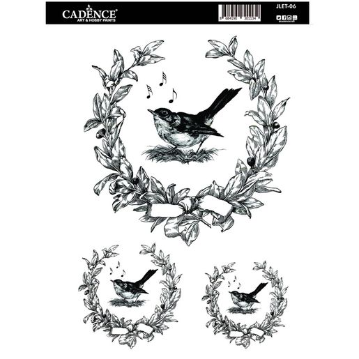 Transferový obrázek Cadence Easy Transfer, 25x35 cm - Ptačí písnička