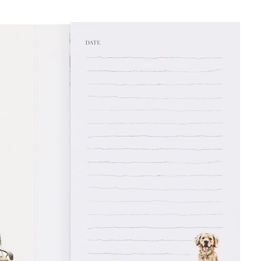 Poznámkový blok Wrendale Designs "Golden Moments", 140 l., linkovaný  - Zlatý retrívr
