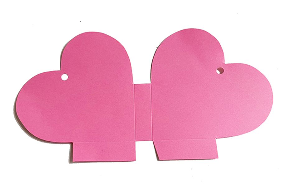 Pap&iacute;rov&aacute; krabička ve tvaru srdce