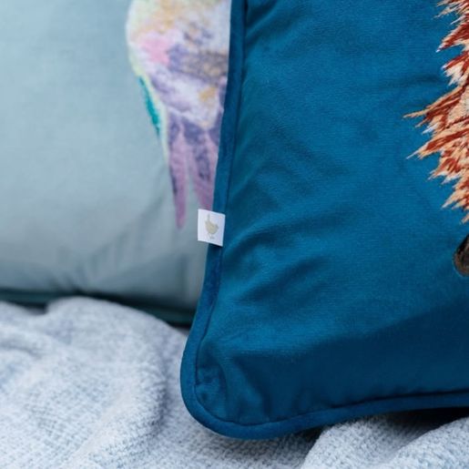 Vyšívaný polštář Wrendale Designs "Daydreamer", 40x40 cm - Liška