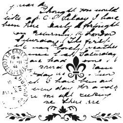 Šablona Cadence, 45x45 cm - Písmo