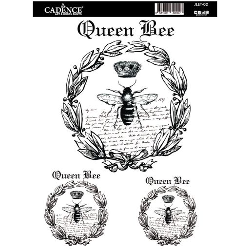 Transferový obrázek Cadence Easy Transfer, 25x35 cm - Včelí královna