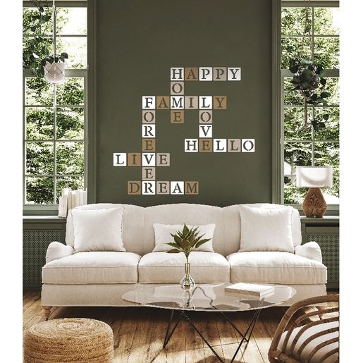 Dřevěný výřez k dekoraci Gomille, 10 cm - Scrabble znak &