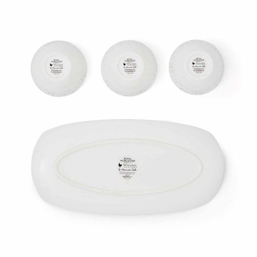 Porcelánové misky a podnos Wrendale Designs - Morčata