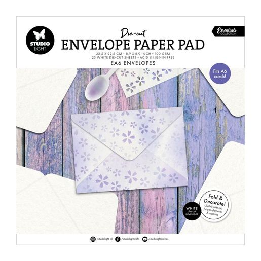 Základy obálek v bloku Studio Light, 25 l. - Obálky A6