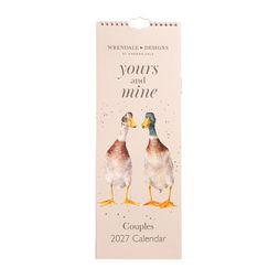 Kalendář pro dva 2027 Wrendale Designs "Yours and Mine" - Zvířecí páry