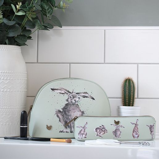 Kosmetická taštička/pouzdro Wrendale Designs "Hare-Brained" - Zajíc
