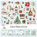 Scrapbooková sada Studio Light, 30,5x30,5 cm, 12 l. - Vánoce se zvířátky