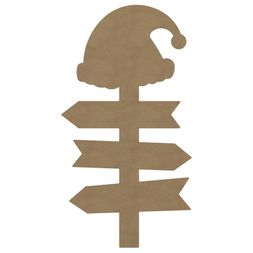 Dřevěný výřez k dekoraci Gomille, 40x78 cm - Vánoční rozcestník