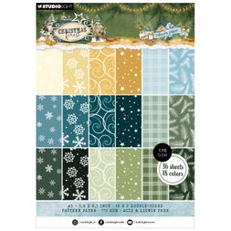 Blok vzorovaných papírů Studio Light "Christmas Forest", A5, 36 l. - Vánoční lesík