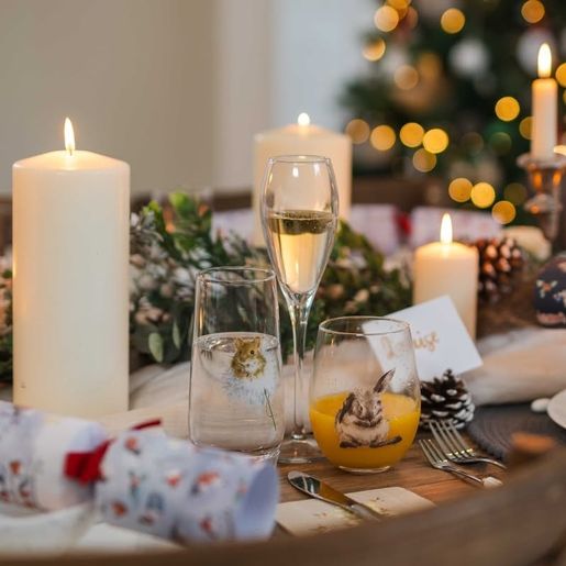 Sklenice na míchané nápoje Wrendale Designs, 4 ks - Polní zvířata