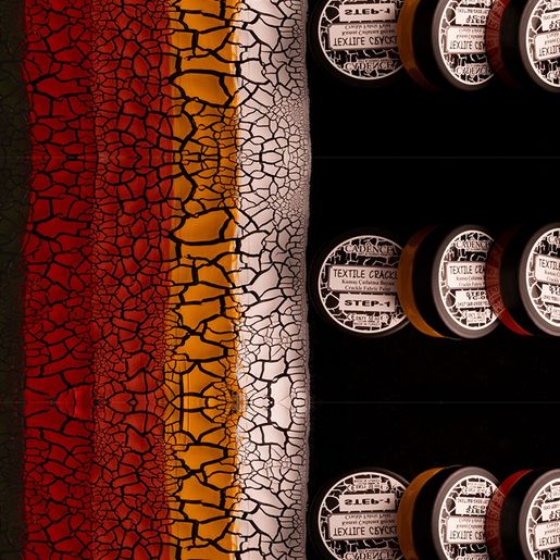 Krakelovací pasta na textil Cadence Textile Crackle, 50 + 50 ml - VYBERTE ODSTÍN