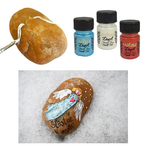 Akrylové barvy Cadence, sada 6 ks, 30 ml - metalické