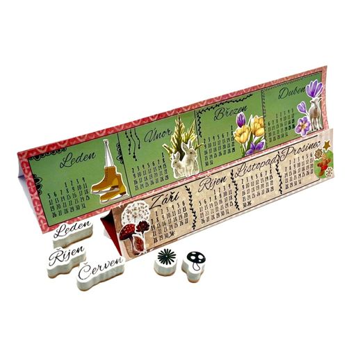 Diářová razítka Aladine Stampo Bullet Journal, 33 ks - Roční období