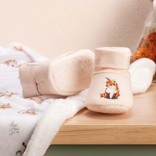 Boty pro miminko Wrendale Designs "Little Forest", 0-3 měs. - Lišky