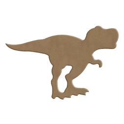 Dřevěný výřez k dekoraci Gomille, 15 cm - Tyranosaurus, malý