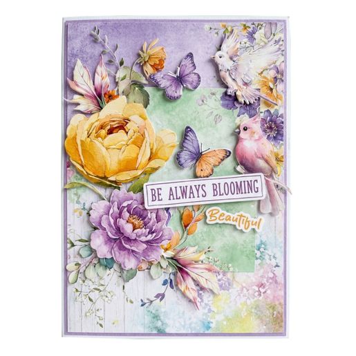 Kreativní blok s výseky Studio Light "Blooming Flowers", A4, 28 l. - Jarní květy