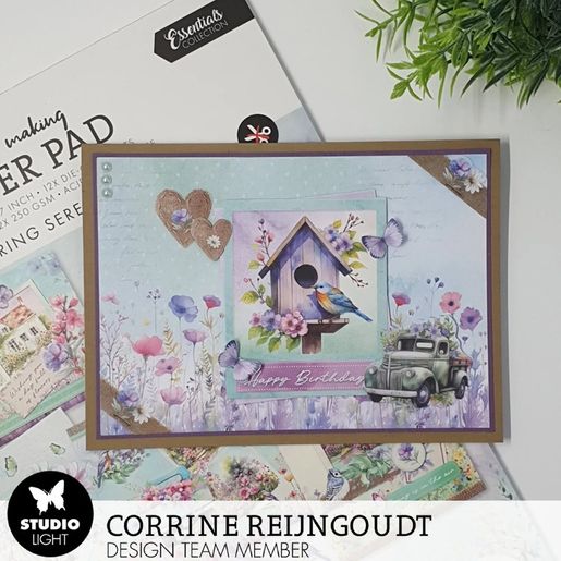 Kreativní blok na výrobu přání Studio Light "Spring Serenade", A4, 14 l. - Jarní serenáda