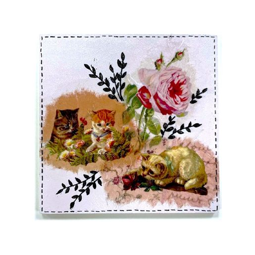 Dřevěný výřez k dekoraci Gomille, 10x10 cm - Čtverec, malý