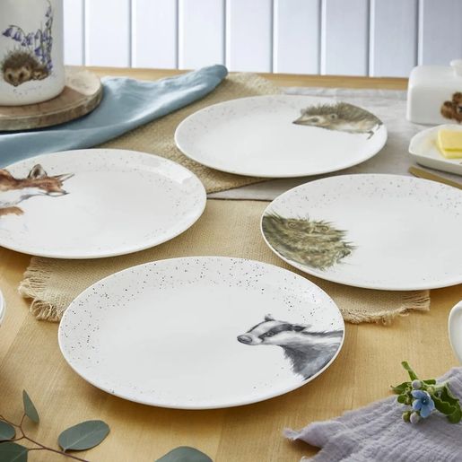 Jídelní porcelánový talíř Wrendale Designs - Sova