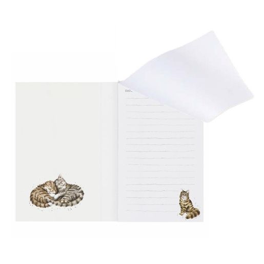 Poznámkový blok Wrendale Designs "Feline Fabulous", 140 l., linkovaný  - Kočka