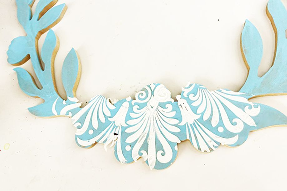 Ledový věnec s andílky