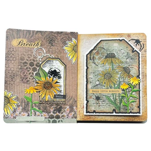 Gelové razítko Studio Light "Sweet Bee Memories", 9,3x13,6 cm - Echinacea