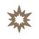Dřevěný výřez k dekoraci Gomille, závěsný, 15 cm - Zářící hvězda, obrys