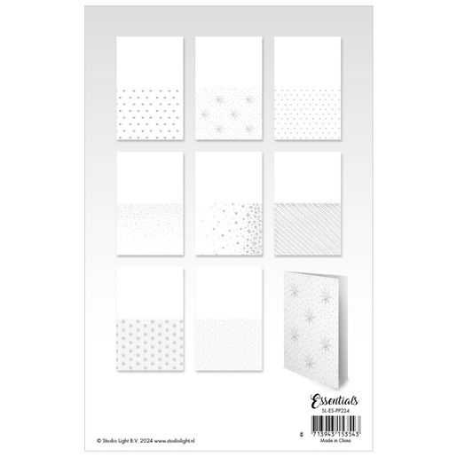 Základy na vánoční přání Studio Light, A6, 24 l. - stříbrné
