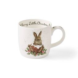 Vánoční porcelánový hrnek Wrendale Designs "Merry Little Christmas", 0,31 l - Králík
