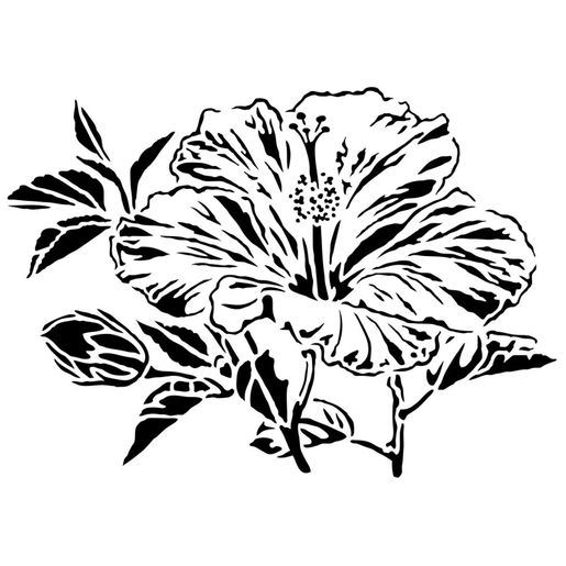 Šablona TCW - Hibiscus - VYBERTE VELIKOST