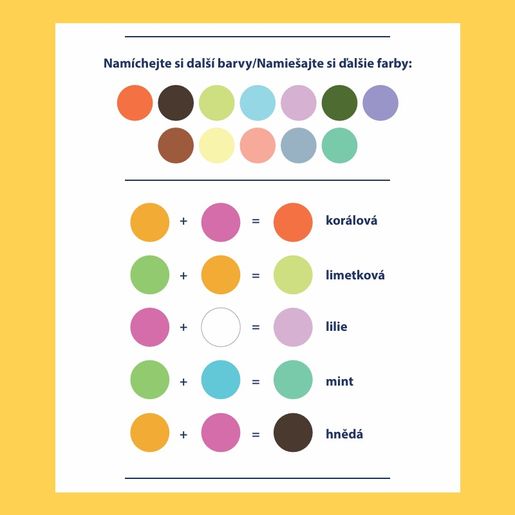 Akrylové barvy Cadence, 25 ml, sada 6 ks a akrylový lak - zářivé