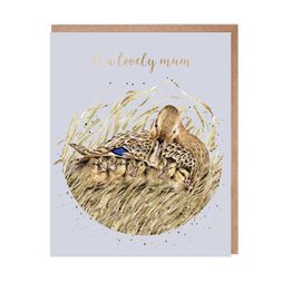 Přání pro maminku Wrendale Designs "Shelter from the Storm" - Kachny