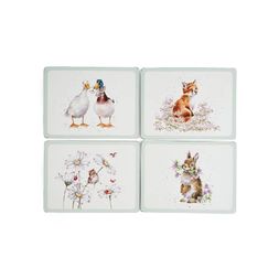 Korkové prostírání Wrendale Designs, 30,5x23 cm, sada 4 ks