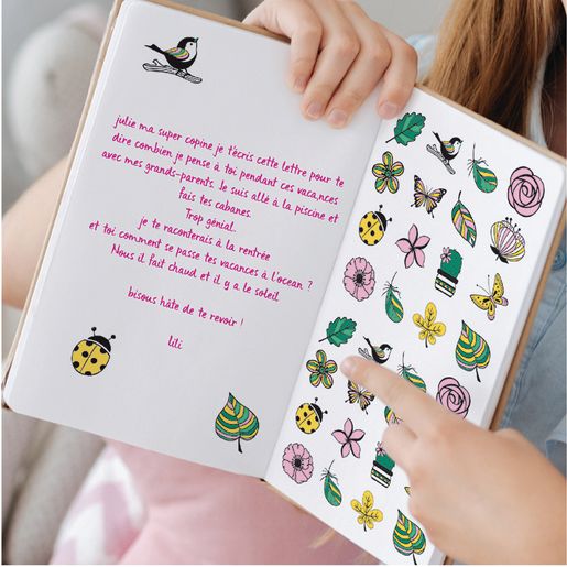 Dřevěná razítka Aladine Stampo Lovely, 15 ks - Příroda