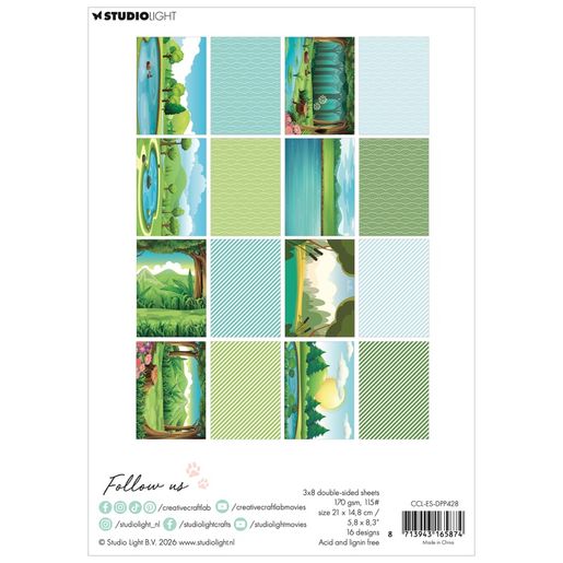 Blok podkladových papírů Studio Light A5, 24 l. - Rybník