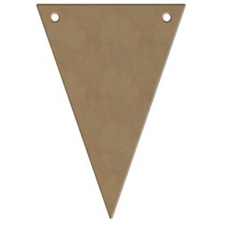 Dřevěný výřez k dekoraci Gomille, závěsný, 10x14,5 cm - Party praporek, trojúhelník