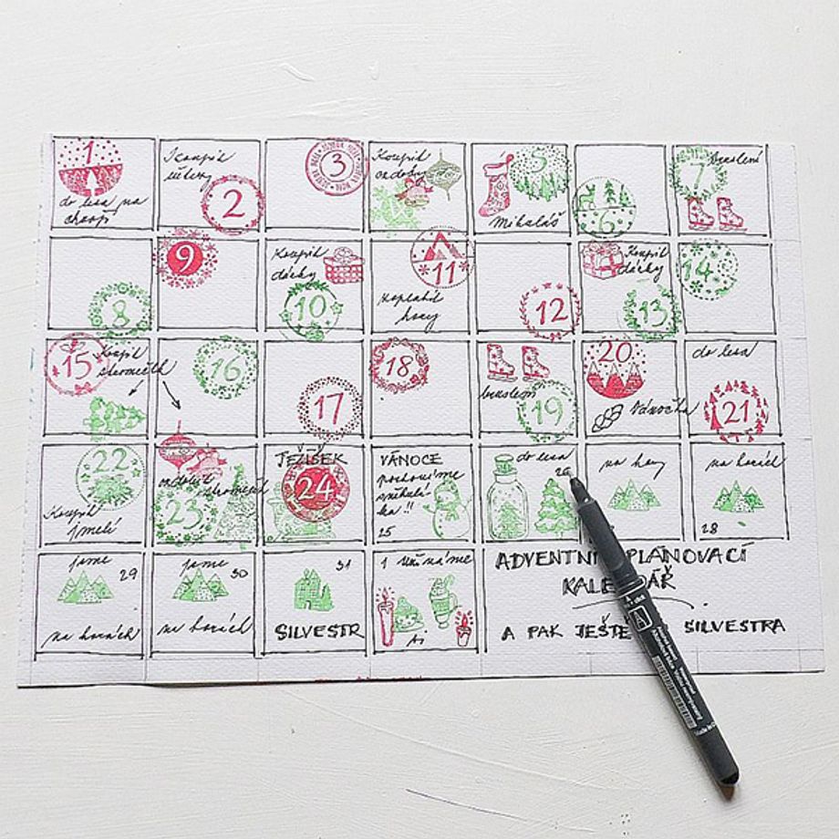 3.vánoční plánovací kalendář