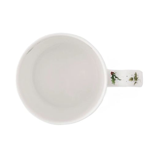 Vánoční porcelánový hrnek Wrendale Designs "Snow Angels", 0,31 l - Králík a červenka