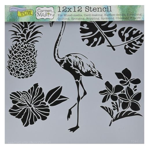 Šablona TCW - Tropical Elements - VYBERTE VELIKOST