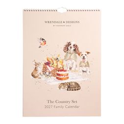 Rodinný kalendář 2027 Wrendale Designs "The Country Set", A3
