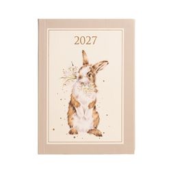 Týdenní diář 2027 Wrendale Designs, A6 - Králík