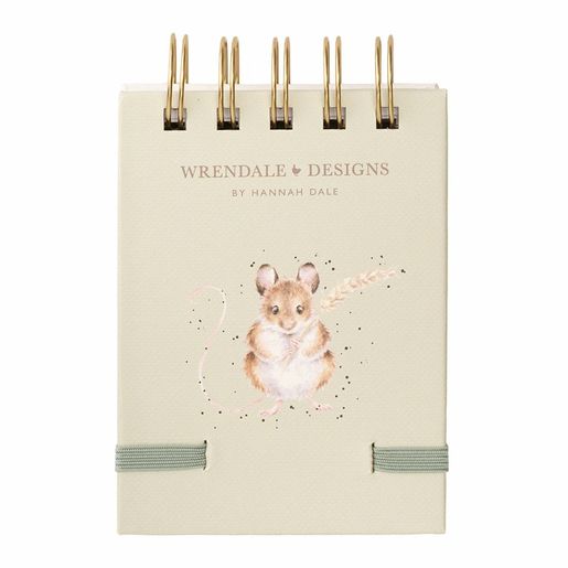 Kroužkový blok Wrendale Designs "Hedgerow", B7, 50 l., čistý a linkovaný - Polní zvířata