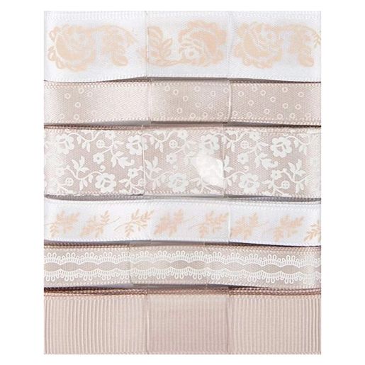 Svatební stuhy Docrafts, 6 ks