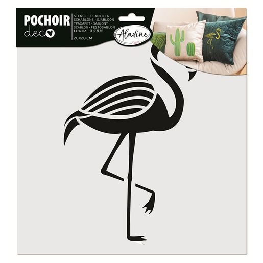 Šablona Aladine, 28x28 cm - Plameňák