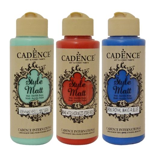 Matná akrylová barva Cadence Style Matt, 120 ml - VYBERTE ODSTÍN