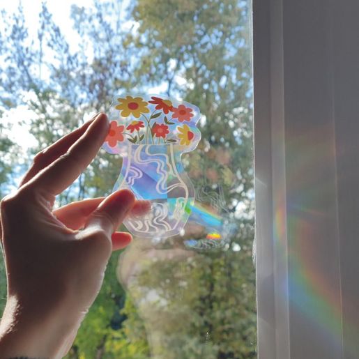 Samolepicí lapač slunce Aladine - Kawaii srdíčko